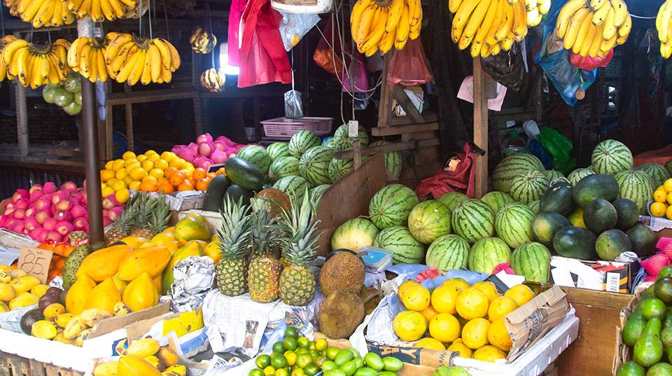 a fruit stand