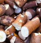 a close-up of pieces of cassava in Vietnam