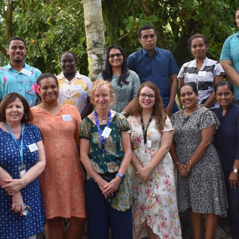 Group shot in Fiji