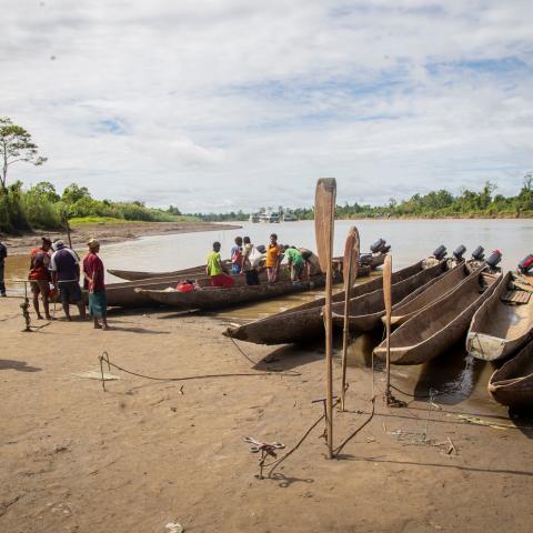 Western Province fishing boats in PNG