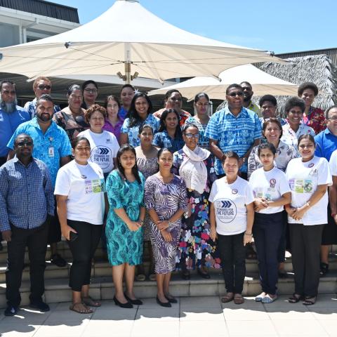 Group of people at launch of AMR project