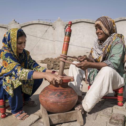 Pakistani dairy farmers 