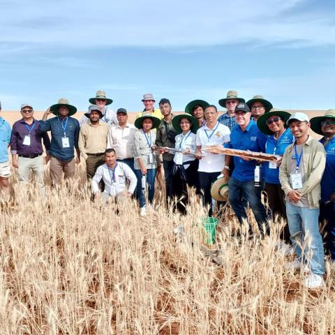The Rupantar project team on tour in the Northern Mallee of South Australia.
