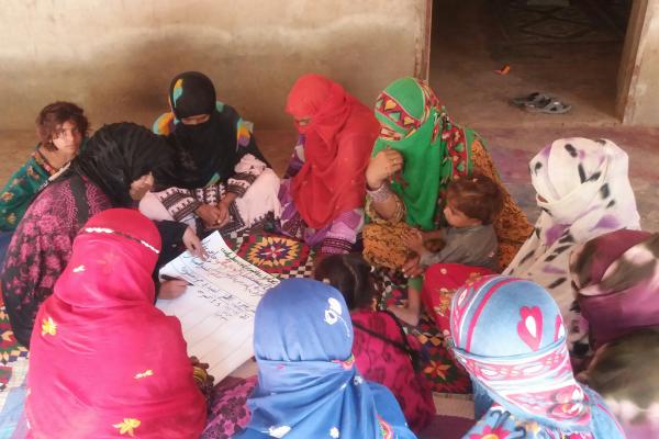 colourful group of women