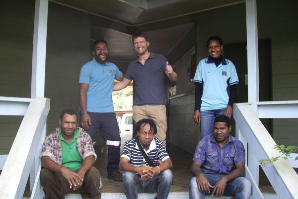 The team from the National Agricultural Research Institute. Credit: Dr Steven Crimp ANU