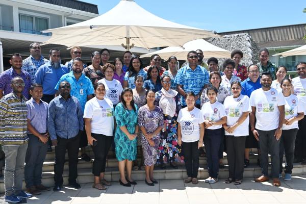 Group of people at launch of AMR project