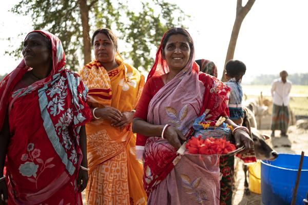 Women farmers in Gosaba, West Bengal.