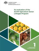A report cover with photos of mangoes, limes, and cattle