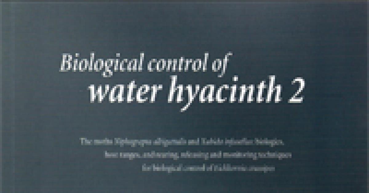 Biological control of water hyacinth 2 ACIAR