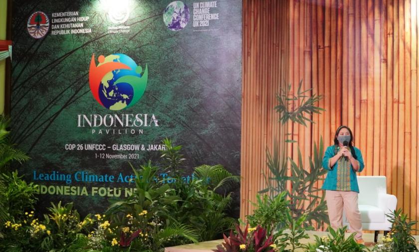 Indonesian researcher speaking 
