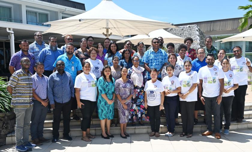 Group of people at launch of AMR project